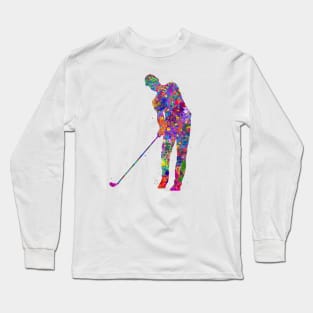 Golf player man Long Sleeve T-Shirt